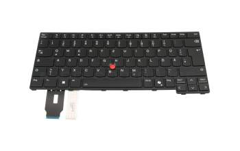 PK133902B12 Original LCFC Tastatur DE (deutsch) schwarz mit Backlight und Mouse-Stick