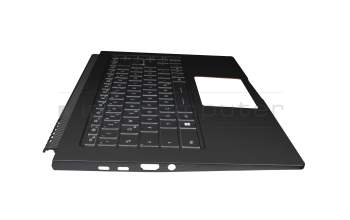 PN095687 Original MSI Tastatur inkl. Topcase DE (deutsch) schwarz/schwarz mit Backlight