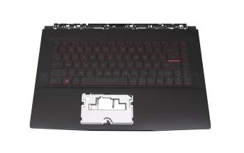 PN140225 Original MSI Tastatur inkl. Topcase DE (deutsch) schwarz/schwarz mit Backlight