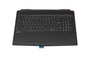 PN140229 Original MSI Tastatur inkl. Topcase DE (deutsch) schwarz/schwarz/rot mit Backlight
