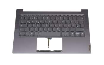 PR4SB Original Lenovo Tastatur inkl. Topcase DE (deutsch) grau/grau mit Backlight