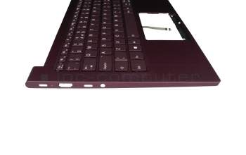 PR4SB-UK Original Lenovo Tastatur inkl. Topcase UK (englisch) lila/lila mit Backlight