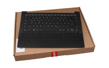 PR4VB-GR Original Lenovo Tastatur inkl. Topcase DE (deutsch) schwarz/schwarz mit Backlight