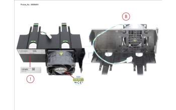 Fujitsu PY-TKGP03 TX1320M5_ 6038 FAN MODULE