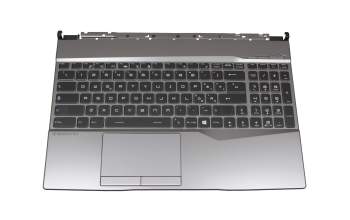 S1N3EIT252D Original MSI Tastatur inkl. Topcase IT (italienisch) schwarz/grau mit Backlight