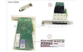 FSC S26361-F3640-L504 PLAN EP X710-DA4 4x10Gb SFP+ LP, FH