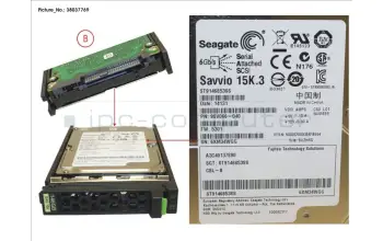 Fujitsu S26361-F3818-L514 HD SAS 6G 146GB 15K HOT PL 2.5\' EP