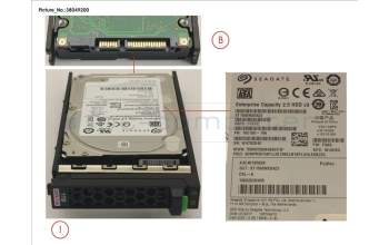 Fujitsu S26361-F3956-L100 HD SATA 6G 1TB 7.2K 512n HOT PL 2.5\'BC