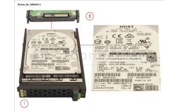 Fujitsu S26361-F5581-L130 HD SAS 12G 300GB 10K 512N SED H-PL 2.5\'