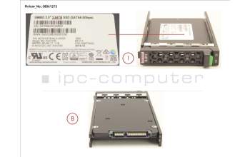 Fujitsu S26361-F5588-L384 SSD SATA 6G 3.84TB MIXED-USE 2.5\' H-P EP