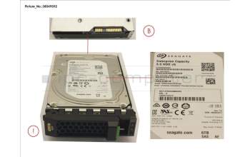 Fujitsu S26361-F5635-L600 Fujitsu HD SAS 12G 6TB 7.2K 512e 3.5 H-P BC