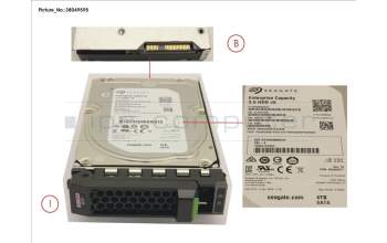 Fujitsu S26361-F5636-L400 HD SATA 6G 4TB 7.2K HOT PL 3.5\' BC