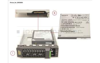 Fujitsu SSD SAS 12G 400GB MIXED-USE 3.5\' H-P EP für Fujitsu Primergy RX2540 M4