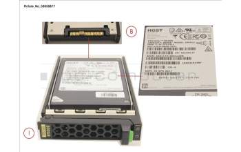 Fujitsu SSD SAS 12G 800GB MIXED-USE 2.5\' H-P EP für Fujitsu Primergy TX255 M5