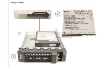 Fujitsu SSD SAS 12G 480GB READ-INT. 3.5\' H-P EP für Fujitsu Primergy RX2530 M5