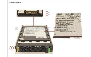 Fujitsu SSD SAS 12G 480GB READ-INT. 2.5\' H-P EP für Fujitsu Primergy RX4770 M4