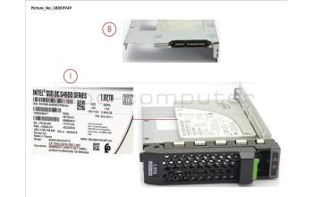Fujitsu S26361-F5692-L192 SSD SATA6G 1.92TB MIX-USE 3.5\' HP S4600