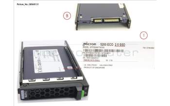 Fujitsu S26361-F5701-L768 SSD SATA 6G 7.68TB READ-INT. 2.5\' H-P EP