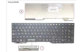 Fujitsu S26391-F2112-B230 KEYBOARD SPAIN (BLACK)