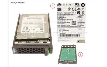 Fujitsu S26461-F3956-L100 HD SATA 6G 1TB 7.2K 512N HOT PL 2.5\' BC