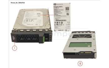 Fujitsu S26461-F5638-L600 HD SATA 6G 6TB 7.2K 512E HOT PL 3.5\' BC