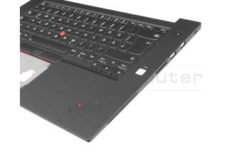 SG-96800-2DA Original Lenovo Tastatur inkl. Topcase DE (deutsch) schwarz/schwarz mit Backlight und Mouse-Stick B-Ware