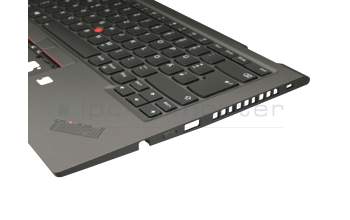 SM10T05923 Original Lenovo Tastatur inkl. Topcase DE (deutsch) schwarz/grau mit Backlight und Mouse-Stick