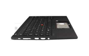 SN20W73843 Original Lenovo Tastatur inkl. Topcase FR (französisch) schwarz/schwarz mit Backlight und Mouse-Stick