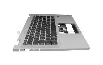 SN20W85253 Original Lenovo Tastatur inkl. Topcase DE (deutsch) dunkelgrau/grau mit Backlight