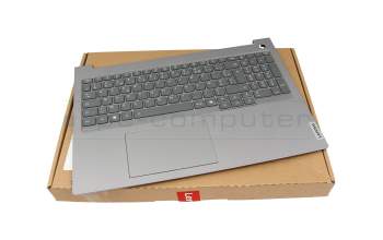 SN21Q32012 Original Lenovo Tastatur inkl. Topcase FR (französisch) grau/grau mit Backlight