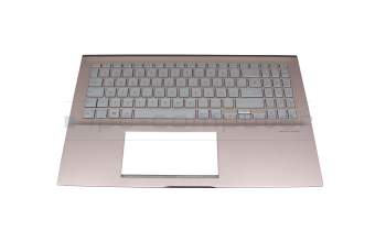 SN6580BLSG-99820-2DA Original LiteOn Tastatur inkl. Topcase DE (deutsch) silber/pink mit Backlight