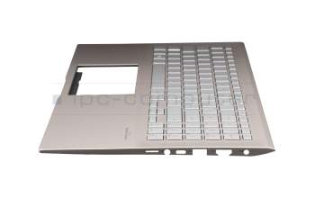 SN6580BLSG-99820-2DA Original LiteOn Tastatur inkl. Topcase DE (deutsch) silber/rosé mit Backlight