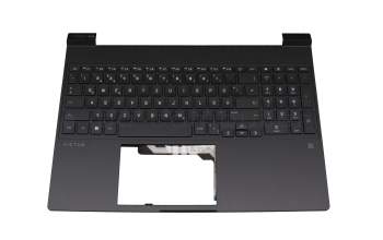 SP5CD311FB90 Original HP Tastatur inkl. Topcase DE (deutsch) schwarz/grau mit Backlight