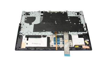 ST51C87534 Original Lenovo Tastatur inkl. Topcase US (englisch) schwarz/blau mit Backlight