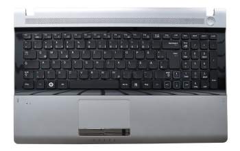 Samsung RV520 Original Tastatur inkl. Topcase DE (deutsch) schwarz/silber