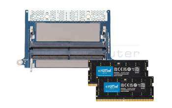 Substitut für Dell RN12H Arbeitsspeicher 64GB DDR5-RAM CAMM (Dell) CAMM Adapter Kit Crucial 5600Mhz 64GB