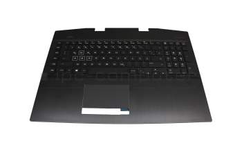 T0007R Tastatur inkl. Topcase DE (deutsch) schwarz/schwarz mit Backlight B-Ware