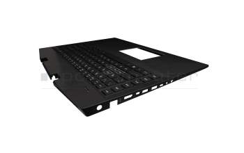 T0007R Tastatur inkl. Topcase DE (deutsch) schwarz/schwarz mit Backlight B-Ware