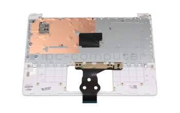 T0009H Tastatur inkl. Topcase DE (deutsch) weiß/silber