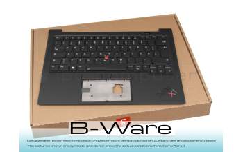 T015LR Tastatur inkl. Topcase DE (deutsch) schwarz/schwarz mit Backlight und Mouse-Stick B-Ware