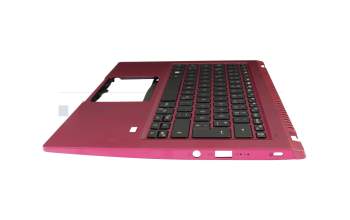 T023C2 Tastatur inkl. Topcase DE (deutsch) schwarz/rot mit Backlight