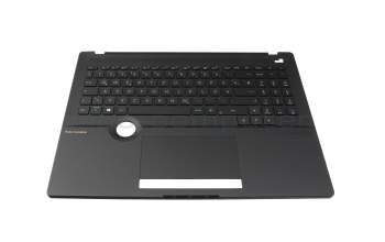 T037A1 Tastatur inkl. Topcase DE (deutsch) schwarz/schwarz mit Backlight (ASUS Dial)