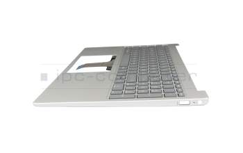 T048H1 Tastatur inkl. Topcase DE (deutsch) grau/silber