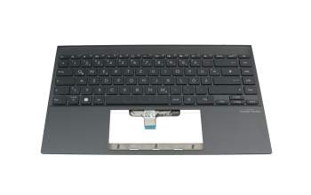 T050A1 Tastatur inkl. Topcase DE (deutsch) dunkelgrau/grau mit Backlight
