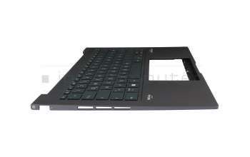 T068A1 Tastatur inkl. Topcase DE (deutsch) schwarz/grau mit Backlight