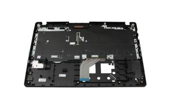 T075C1 Tastatur inkl. Topcase DE (deutsch) schwarz/schwarz mit Backlight