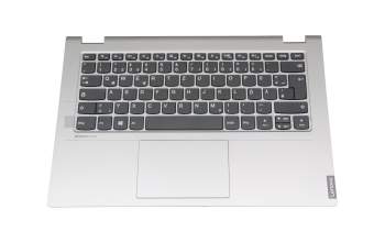 T33414 Tastatur inkl. Topcase DE (deutsch) grau/silber (ohne Hintergrundbeleuchtung)