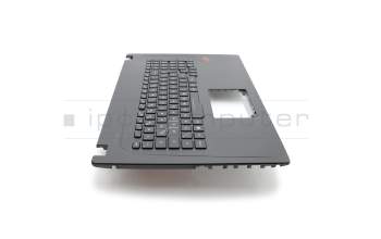 T753VD Tastatur inkl. Topcase DE (deutsch) schwarz/schwarz mit Backlight RGB
