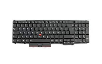 TLTP5B Tastatur DE (deutsch) schwarz/schwarz matt mit Backlight und Mouse-Stick