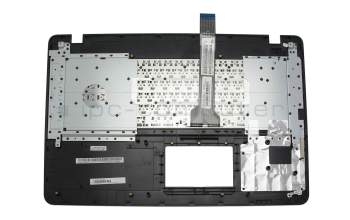 Tastatur (DE) schwarz/schwarz - ohne Touchpad für Asus F751LD